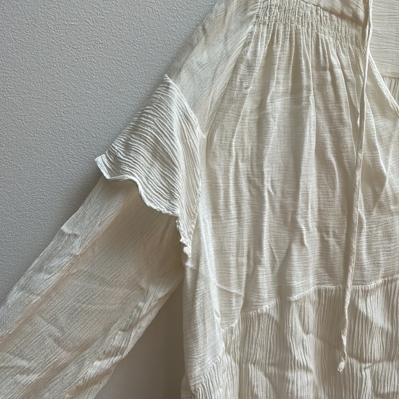 Rachel Comey cream blouse with detailing and tie neck - Picture 3 of 3